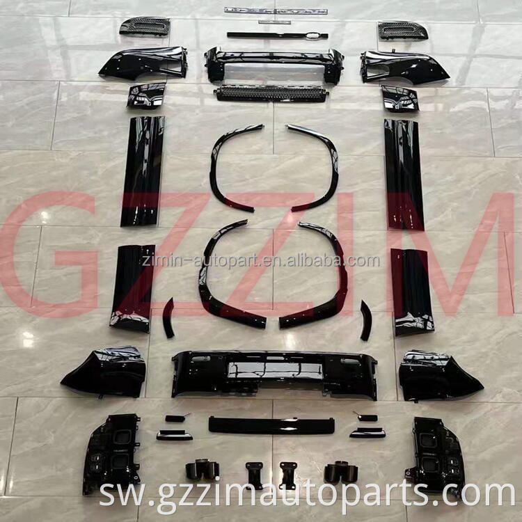 ABS Plastiki Mbele na Nyuma Bumper Side Skirt 007 Toleo la Obsidian Kit Kuboresha Sehemu za Mlinzi 2022